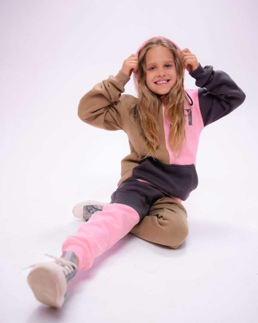 3 Color Turtle Neck Hoodie Kids